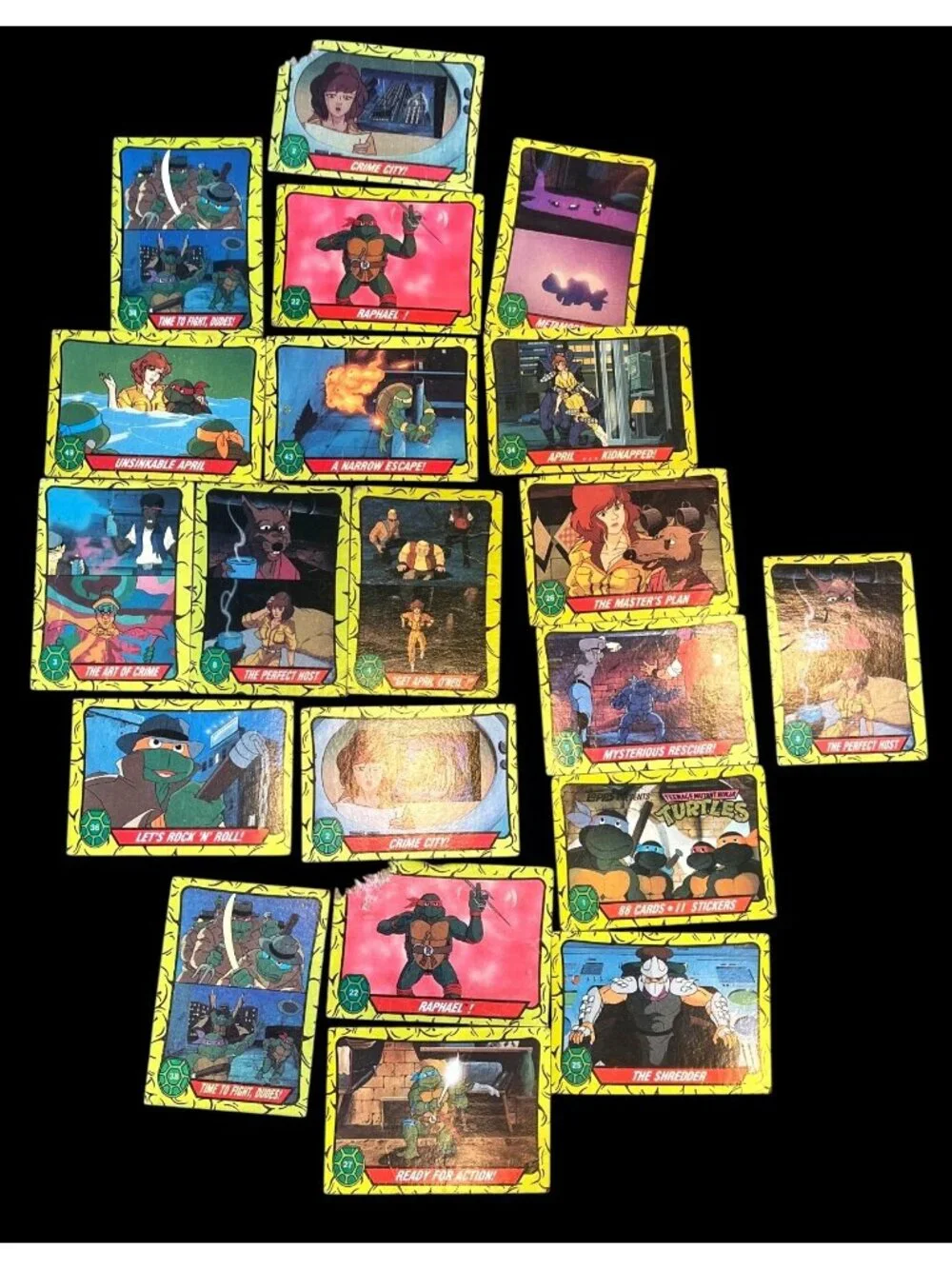 Teenage Mutant Ninja Turtles '90 Topps Cards Lot Of 77/88 Vtg Trading Cards Set - Picture 4 of 6